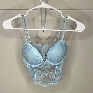 Victoria's Secret Light Blue Lace Corset